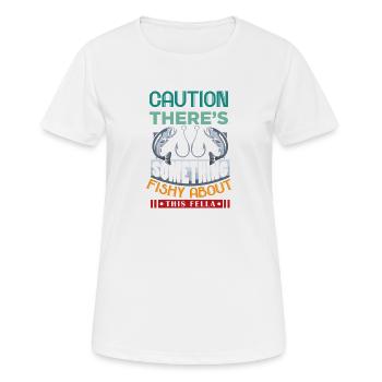 Pêcheurs Pêcheurs Pêcheurs Pêcheurs Pêcheurs Sportifs - T-shirt respirant Femme - blanc - Devant - AI Model Female 172 dark (172cm)