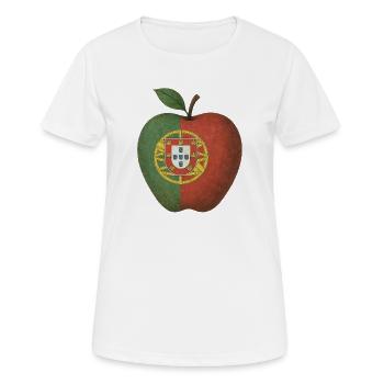 Portugal - Frauen T-Shirt atmungsaktiv - Weiß - Vorne - AI Model Female 172 dark (172cm)