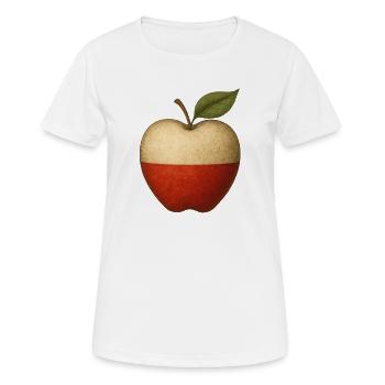 Polen - Frauen T-Shirt atmungsaktiv - Weiß - Vorne - AI Model Female 172 dark (172cm)