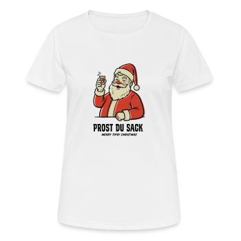 Prost du Sack - Frauen T-Shirt atmungsaktiv - Weiß - Vorne - AI Model Female 172 dark (172cm)