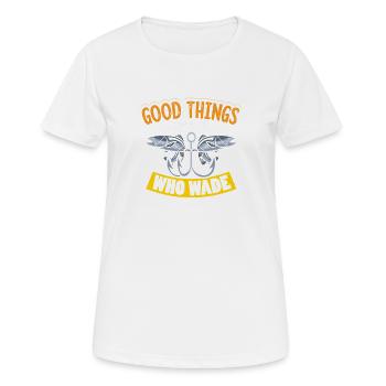 Pêcheurs Pêcheurs Pêcheurs Pêcheurs Pêcheurs Sportifs - T-shirt respirant Femme - blanc - Devant - AI Model Female 172 dark (172cm)