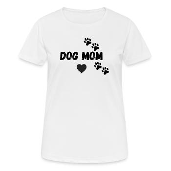 Maman Chien Amour - T-shirt respirant Femme - blanc - Devant - AI Model Female 172 dark (172cm)