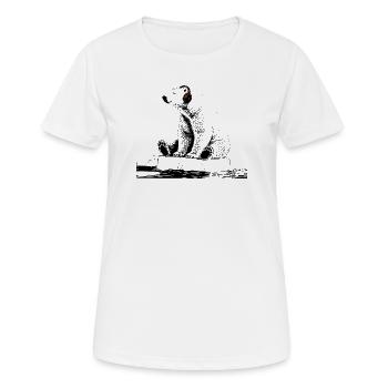Rythmes arctiques - T-shirt respirant Femme - blanc - Devant - AI Model Female 172 dark (172cm)