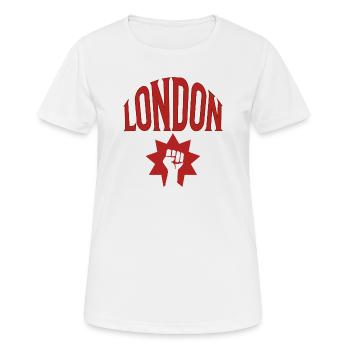 London - Women's Breathable T-Shirt - white - Front - AI Model Female 172 dark (172cm)
