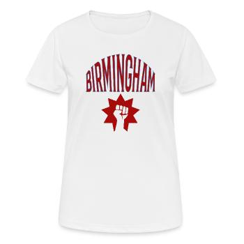 Birmingham - T-shirt respirant Femme - blanc - Devant - AI Model Female 172 dark (172cm)