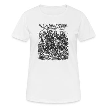 Four Horsemen of the Apocalypse - Women's Breathable T-Shirt - white - Front - AI Model Female 172 dark (172cm)