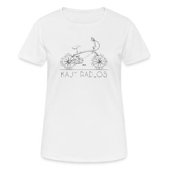 Kaum Radlos BMX Humor Wortspiel - Frauen T-Shirt atmungsaktiv - Weiß - Vorne - AI Model Female 172 dark (172cm)