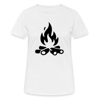 Campfire Firewood - Women's Breathable T-Shirt - white - Front - AI Model Female 172 dark (172cm)