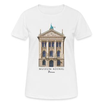 Bonn, Museum König, handgezeichnet - Frauen T-Shirt atmungsaktiv - Weiß - Vorne - AI Model Female 172 dark (172cm)