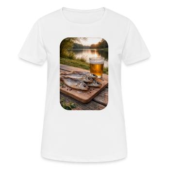 am See - Frauen T-Shirt atmungsaktiv - Weiß - Vorne - AI Model Female 172 dark (172cm)