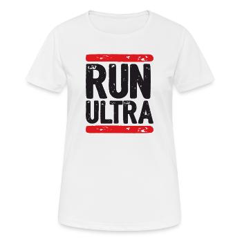 Run Ultra - T-shirt respirant Femme - blanc - Devant - AI Model Female 172 dark (172cm)