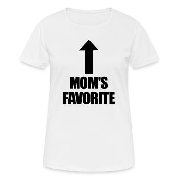 Lieblingskind Mamas Liebling Ich bin Mamas Lieblin - Frauen T-Shirt atmungsaktiv - Weiß - Vorne - AI Model Female 172 dark (172cm)