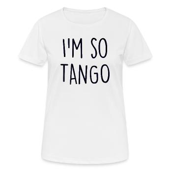 Danseur de tango - T-shirt respirant Femme - blanc - Devant - AI Model Female 172 dark (172cm)