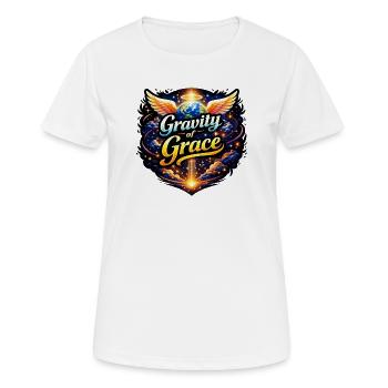 Schwerkraft der Gnade - Frauen T-Shirt atmungsaktiv - Weiß - Vorne - AI Model Female 172 dark (172cm)