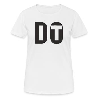 Fais-le, ne quitte pas l’obscurité - T-shirt respirant Femme - blanc - Devant - AI Model Female 172 dark (172cm)