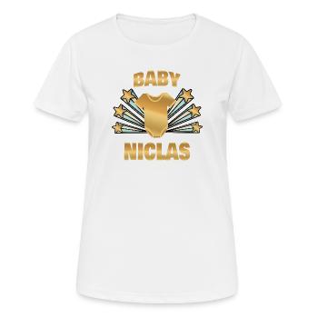 Nicholas - Women's Breathable T-Shirt - white - Front - AI Model Female 172 dark (172cm)