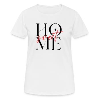 Sweet Script Rouge - T-shirt respirant Femme - blanc - Devant - AI Model Female 172 dark (172cm)