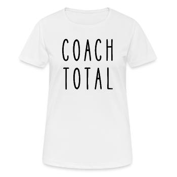 coach total - T-shirt respirant Femme - blanc - Devant - AI Model Female 172 dark (172cm)