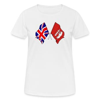 Warwickshire & Great Britain - Women's Breathable T-Shirt - white - Front - AI Model Female 172 dark (172cm)