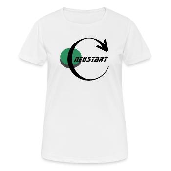Cercle vert avec ruban noir - T-shirt respirant Femme - blanc - Devant - AI Model Female 172 dark (172cm)