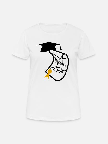 Bachelor 2026 - Frauen T-Shirt atmungsaktiv - Weiß