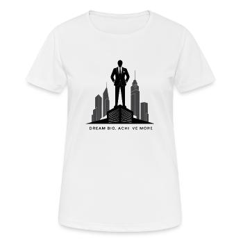 Executive Skyline Ambition Silhouette - Women's Breathable T-Shirt - white - Front - AI Model Female 172 dark (172cm)