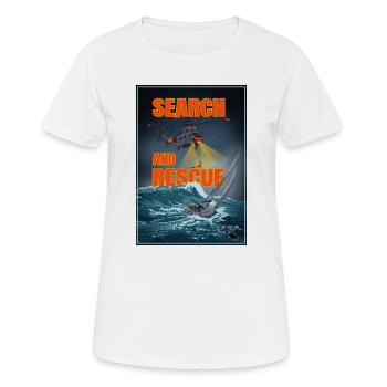 Search and Rescue - Women's Breathable T-Shirt - white - Front - AI Model Female 172 dark (172cm)