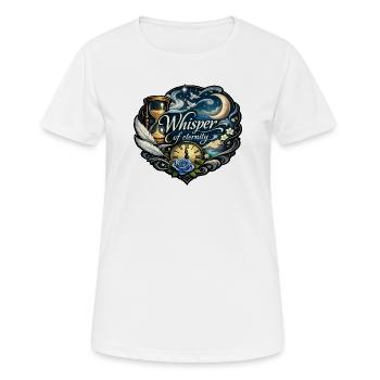 Flüstern der Ewigkeit - Frauen T-Shirt atmungsaktiv - Weiß - Vorne - AI Model Female 172 dark (172cm)