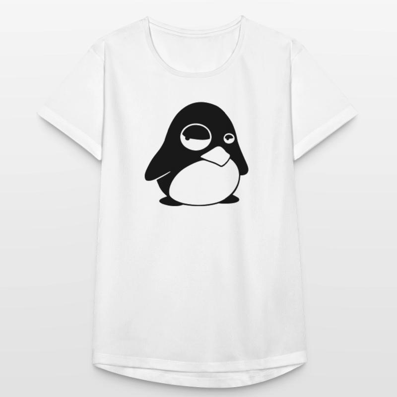 Grumpy Tux – Funny Linux Penguin for Nerds Women's Breathable T-Shirt