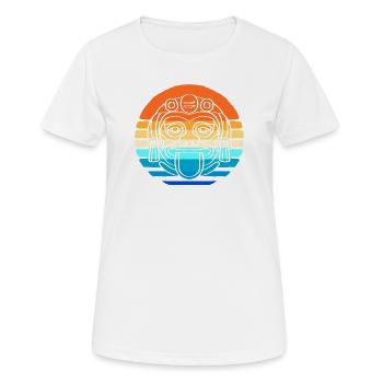 Inka Maya kalender aztec - Frauen T-Shirt atmungsaktiv - Weiß - Vorne - AI Model Female 172 dark (172cm)