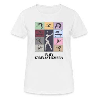 À mon époque de gymnastique - T-shirt respirant Femme - blanc - Devant - AI Model Female 172 dark (172cm)