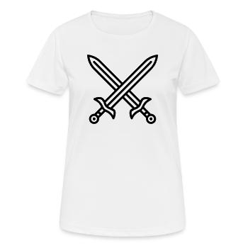 Sword Combat - Women's Breathable T-Shirt - white - Front - AI Model Female 172 dark (172cm)