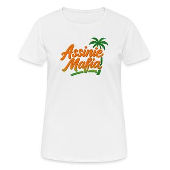 Assinie-Mafia - Frauen T-Shirt atmungsaktiv - Weiß - Vorne - AI Model Female 172 dark (172cm)