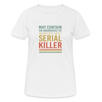 Krimi True Crime - Frauen T-Shirt atmungsaktiv - Weiß - Vorne - AI Model Female 172 dark (172cm)