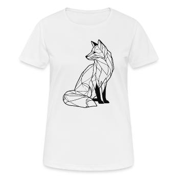 Renard élégant - T-shirt respirant Femme - blanc - Devant - AI Model Female 172 dark (172cm)