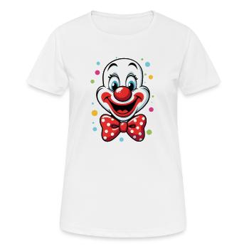 Déguisement de clown de carnaval Carnaval Carnaval - T-shirt respirant Femme - blanc - Devant - AI Model Female 172 dark (172cm)