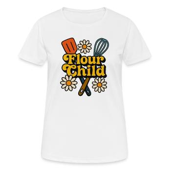 L’Art de la Cuisson Enfant de la Farine - T-shirt respirant Femme - blanc - Devant - AI Model Female 172 dark (172cm)