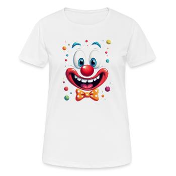 Déguisement de clown de carnaval Carnaval Carnaval - T-shirt respirant Femme - blanc - Devant - AI Model Female 172 dark (172cm)