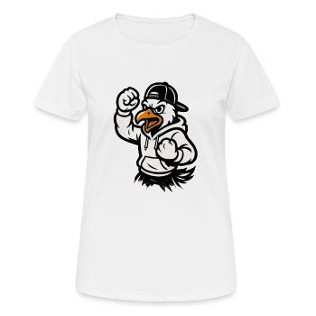 Mascotte de l’aigle martial - T-shirt respirant Femme - blanc - Devant - AI Model Female 172 dark (172cm)