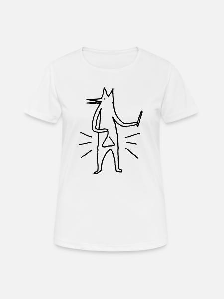 Little Triangle man - Frauen T-Shirt atmungsaktiv - Weiß