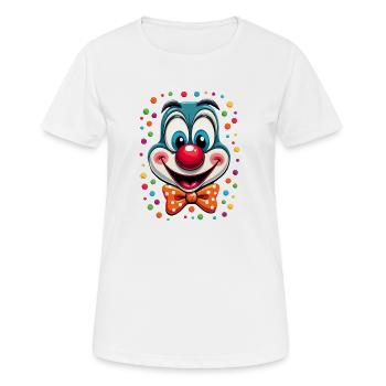 Déguisement de clown de carnaval Carnaval Carnaval - T-shirt respirant Femme - blanc - Devant - AI Model Female 172 dark (172cm)