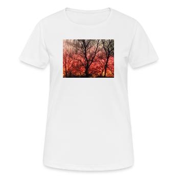 sunset - Women's Breathable T-Shirt - white - Front - AI Model Female 172 dark (172cm)