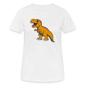 Dino - Women's Breathable T-Shirt - white - Front - AI Model Female 172 dark (172cm)