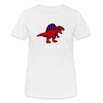 Dino - Women's Breathable T-Shirt - white - Front - AI Model Female 172 dark (172cm)