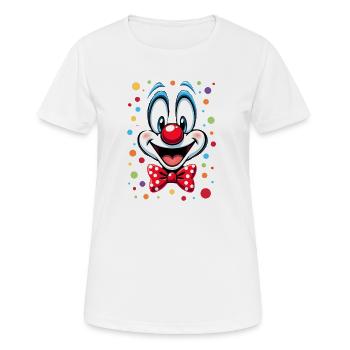 Déguisement de clown de carnaval Carnaval Carnaval - T-shirt respirant Femme - blanc - Devant - AI Model Female 172 dark (172cm)