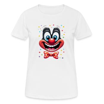 Déguisement de clown de carnaval Carnaval Carnaval - T-shirt respirant Femme - blanc - Devant - AI Model Female 172 dark (172cm)