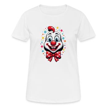 Déguisement de clown de carnaval Carnaval Carnaval - T-shirt respirant Femme - blanc - Devant - AI Model Female 172 dark (172cm)