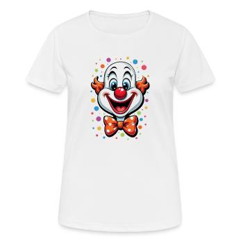 Déguisement de clown de carnaval Carnaval Carnaval - T-shirt respirant Femme - blanc - Devant - AI Model Female 172 dark (172cm)