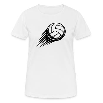 Volleyball Ball - Women's Breathable T-Shirt - white - Front - AI Model Female 172 dark (172cm)