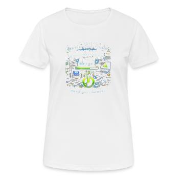 Tu l’as éteint puis rallumé ? - T-shirt respirant Femme - blanc - Devant - AI Model Female 172 dark (172cm)